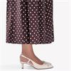 CLARKS  WOMENS  SHOE - CREAM LEATHER